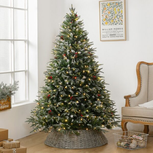Pine & Mixed Leaf Christmas Tree - Image 2