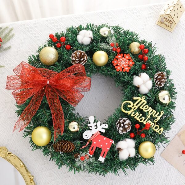 Festive Christmas Vine Wreath - Image 2