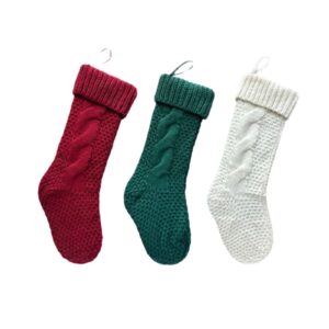 Knitted Yarn Christmas Stocking Ornament