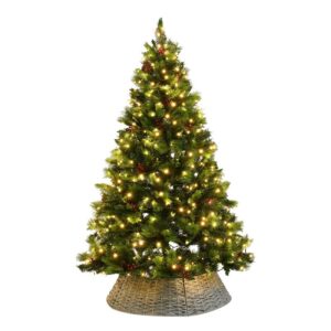 Pine & Mixed Leaf Christmas Tree