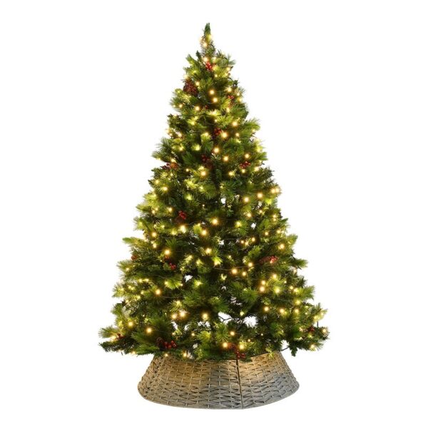 Pine & Mixed Leaf Christmas Tree